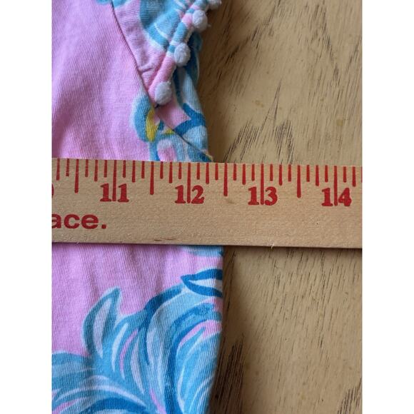 Lilly Pulitzer GIRLS MINI ASTARA DRESS Pelican Pink Pineapple Tropical Sz 4-5 - Picture 10 of 11